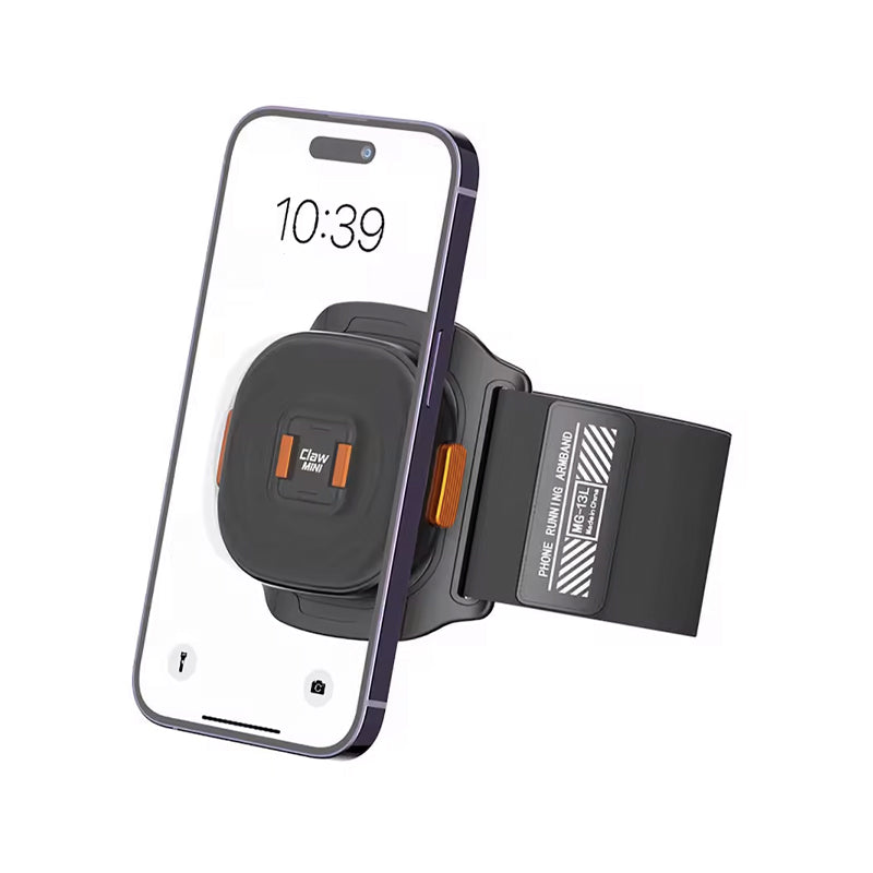 Phone mounted to the mini claw